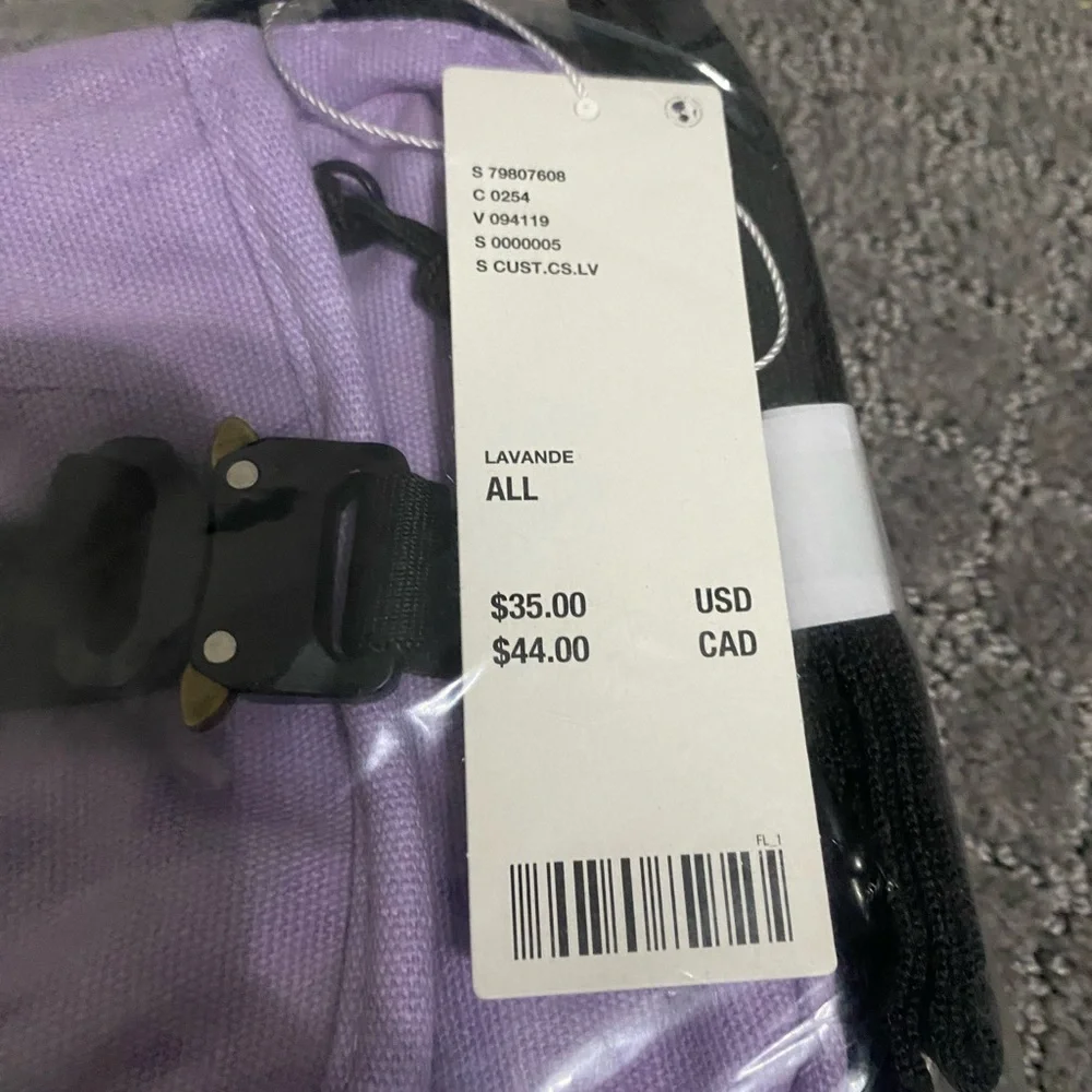 Urban Outfitters Washed Canvas Pouch NWT - Lavender